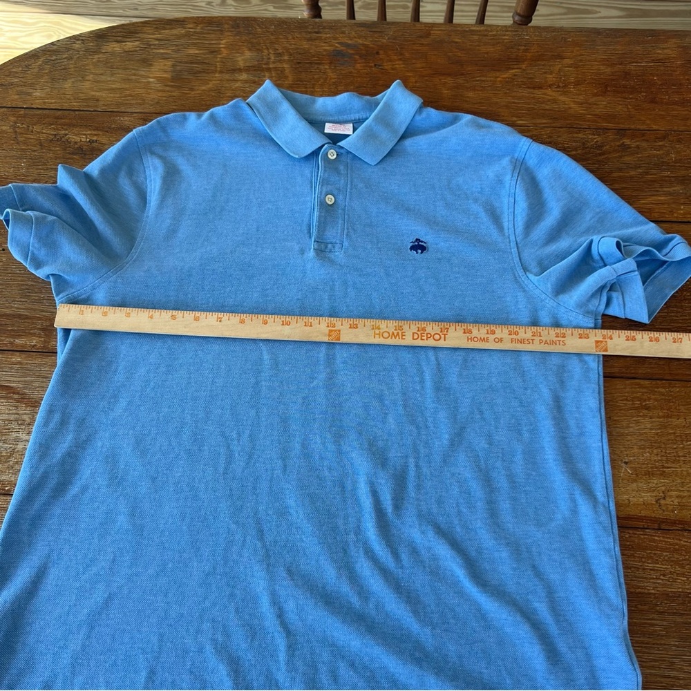 Brooks Brothers 1818 Men's Original Fit Performance Polo Shirt Blue Cotton XL - Picture 10 of 13